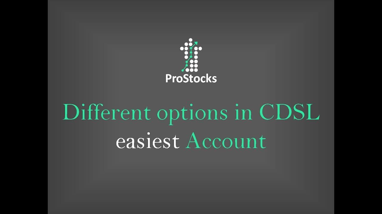 CDSL's Easiest Account - Tutorial