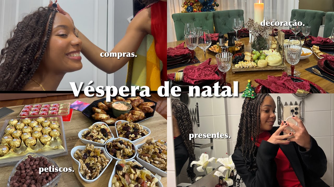 VLOG DA MINHA VÉSPERA DE NATAL (COMPRAS, PRESENTES, CINEMA, RECEITAS, CEIA)