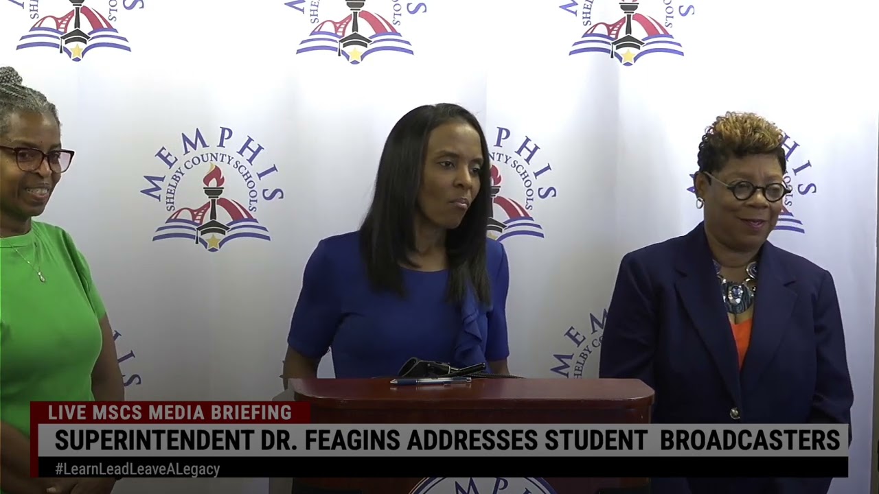Memphis-Shelby County Schools Media Briefing with Superintendent Dr. Feagins
