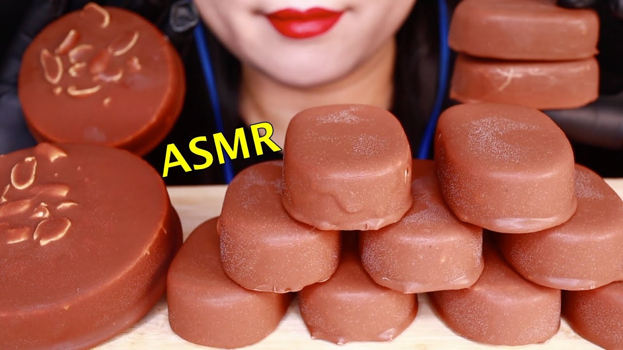 SUB)초콜릿 아이스크림 티코 구구아이스크림 / CHOCOLATE COVERED ICE CEREAM, CHOCOLATE DESSERT(EATING SOUND) NO TALKING