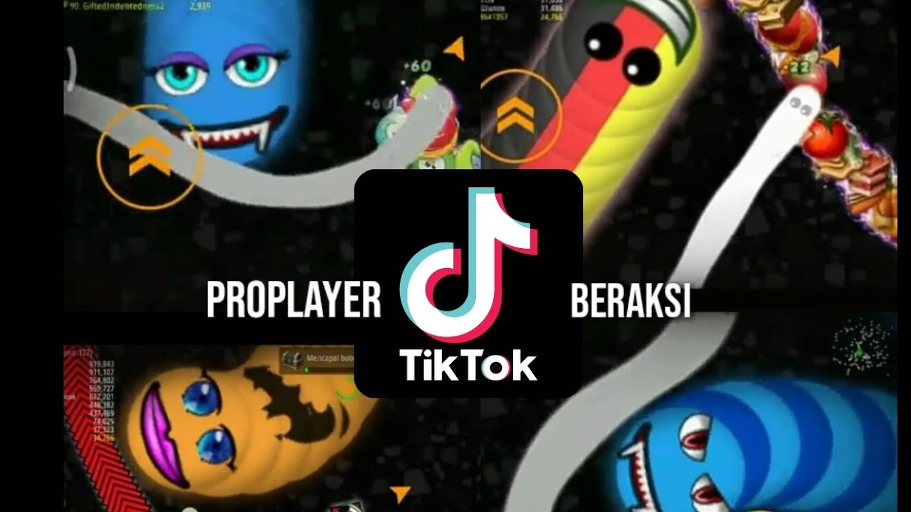 Tiktok Wormzone io Compilation video(CACING BESAR ALASKA WOW)#3