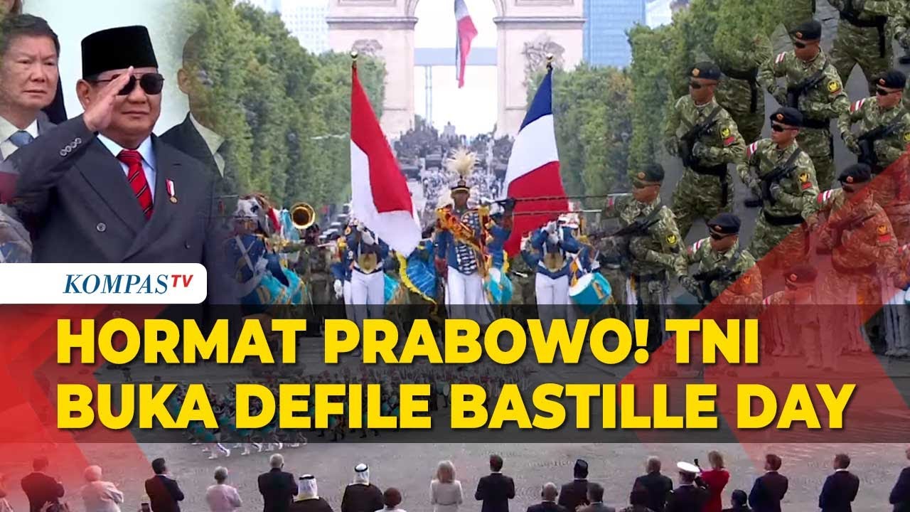 Смело! Солдаты Вооружённых сил Индонезии открывают День взятия Бастилии во Франции в марте 2025 г...