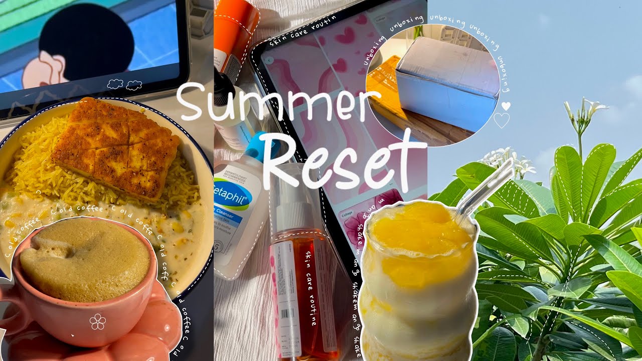 summer day in my life 🌻🥭| aesthetic Indian vlog | life of Indian girl , coffee , unboxing