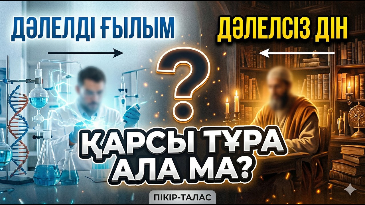 Дәлелді ғылымға дәлелсіз дін қарсы тұра ала ма?
