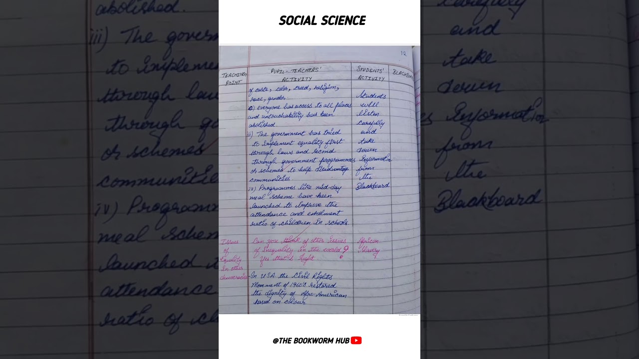 SOCIAL- SCIENCE - LESSON PLAN - 7 📝|#shorts #short #trending