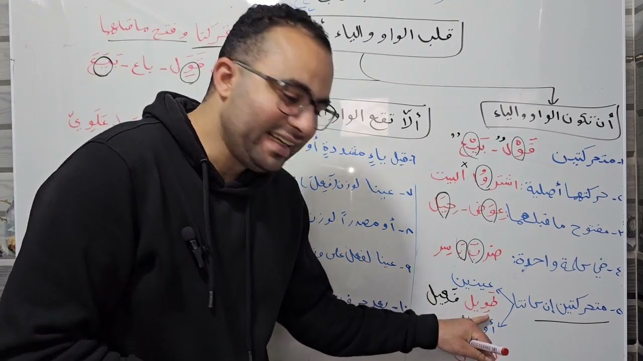 47 - قلب الواو والياء ألفا من كتاب كيف تتقن الصرف؟