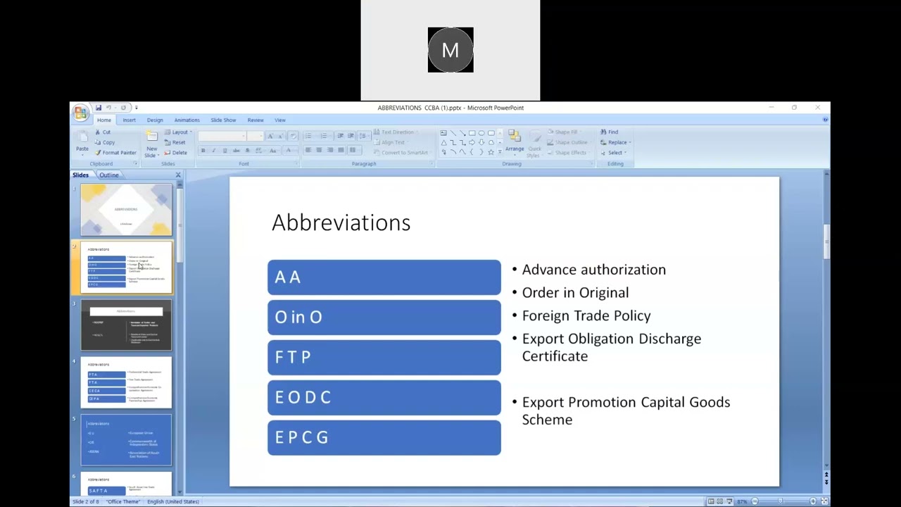 CCBA Training session for the G-Card Exam - 16 JUNE 2022 - Part 2