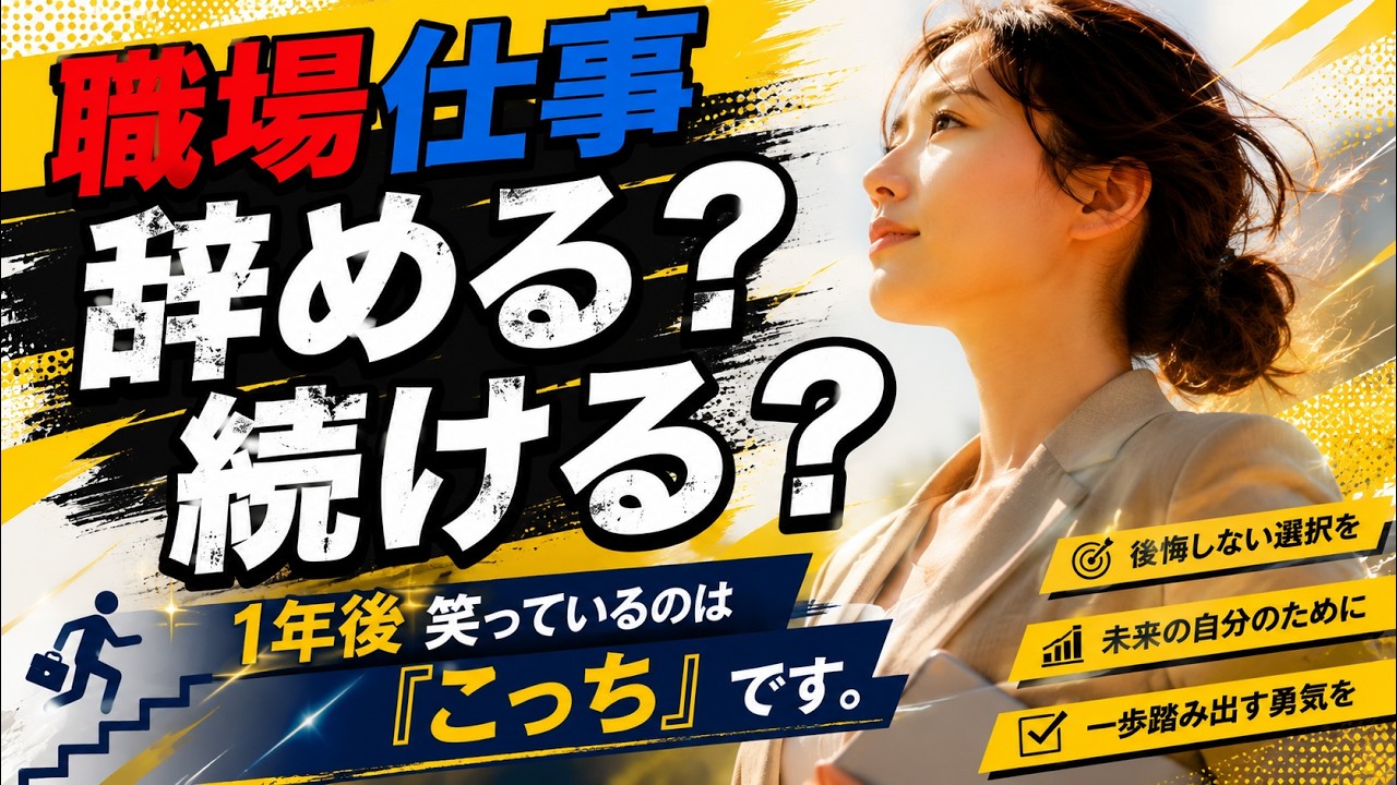 【 職場タロット 】辞める？続ける？※1年後、あなたが幸せなのは「こっち」です。転職・人間関係・収入の未来予言【タロット・ルノルマン・オラクル 占い】