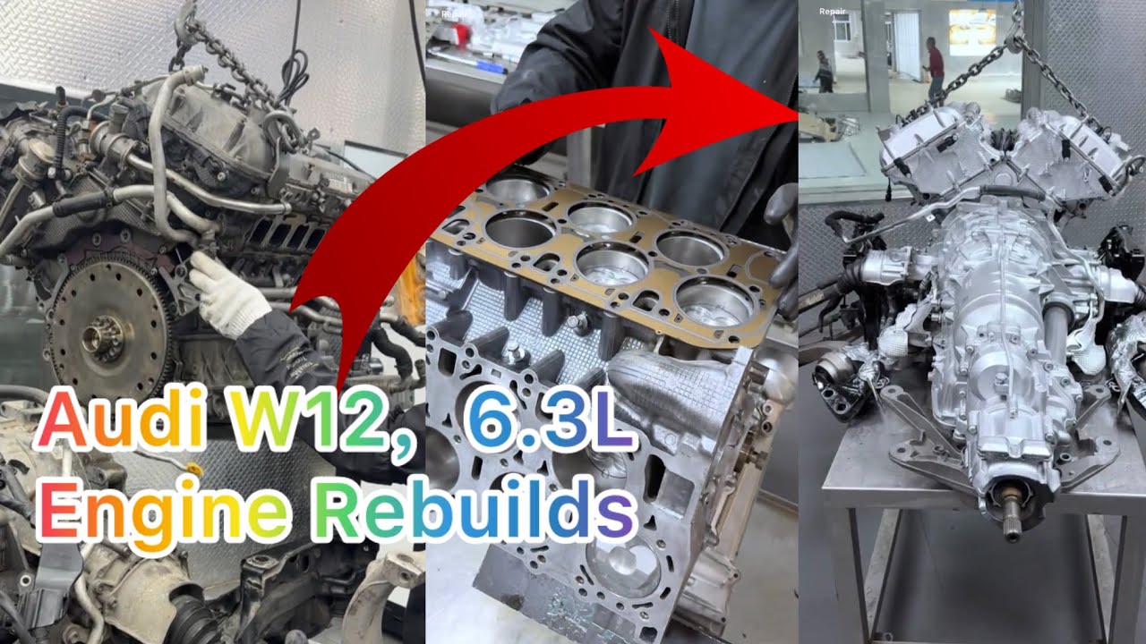 Audi W12 Engine Rebuild Process 