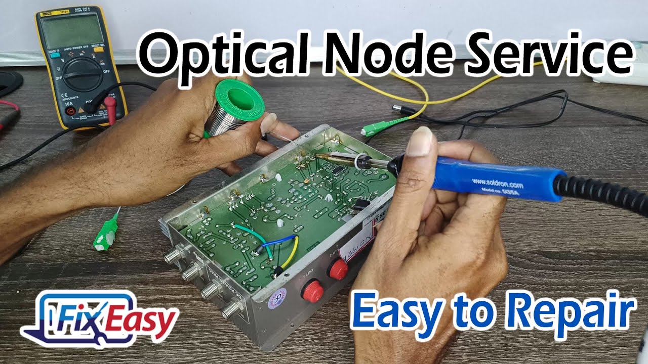 Optical Node Service Video - How to Check RF IC Fault & BO IC Fault Easily - Cable TV DC Node Repair