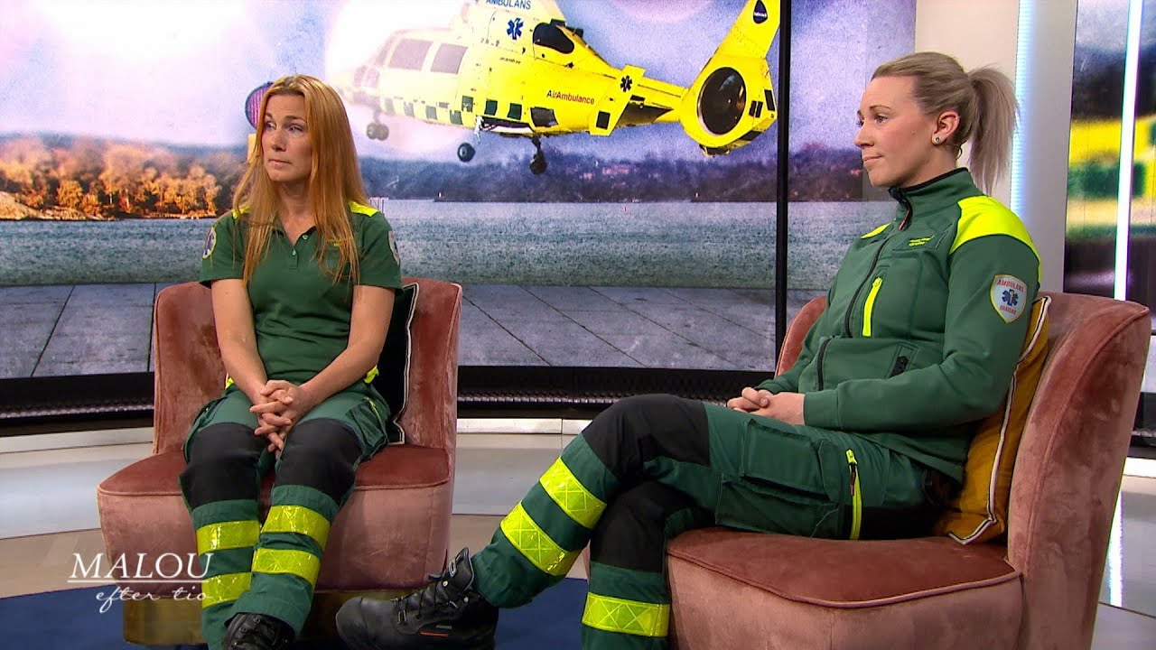 Ambulanssjukvårdarna Anna och Viktoria var på plats minuter efter terrordåd… - Malou Efter tio (TV4)