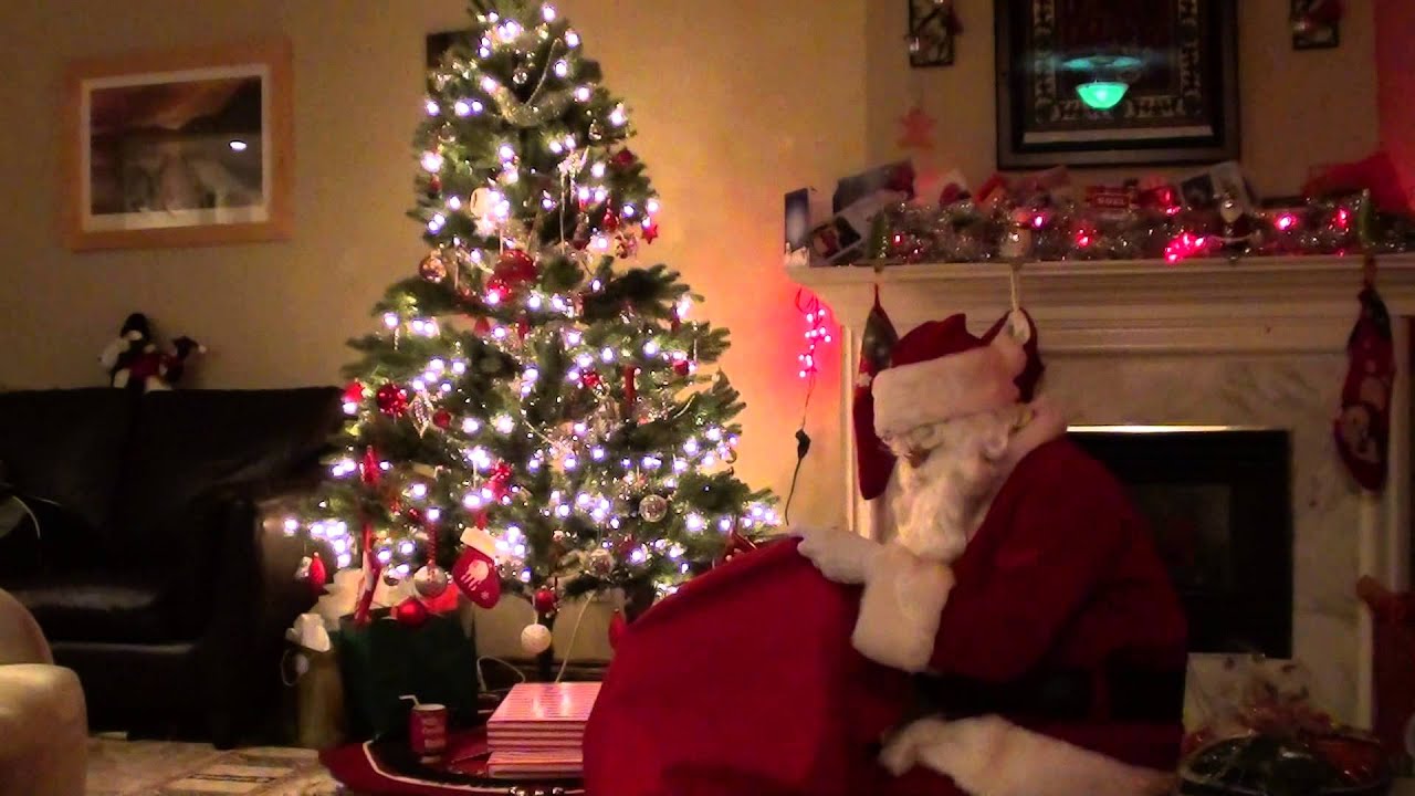Santa's visit to our house.