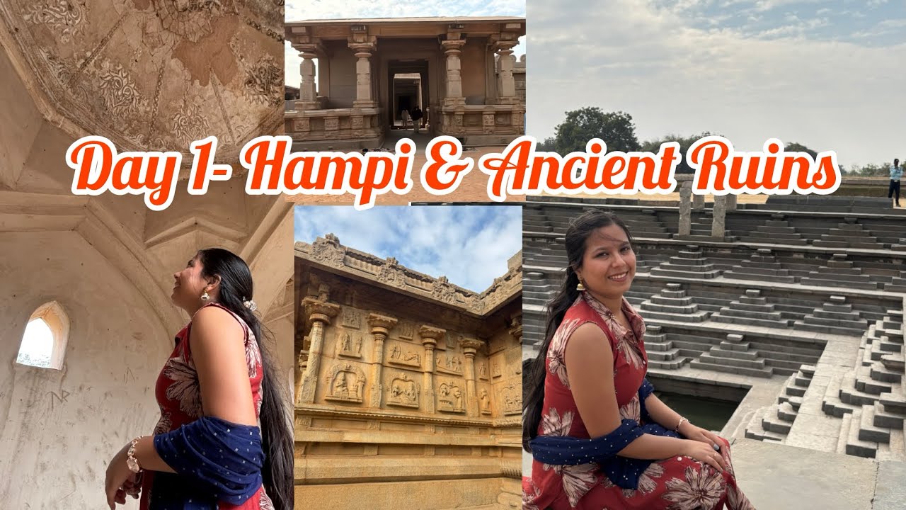 Hampi Trip Vlog | Part 1 | First Day in Hampi & Ancient Ruins 🏛️✨