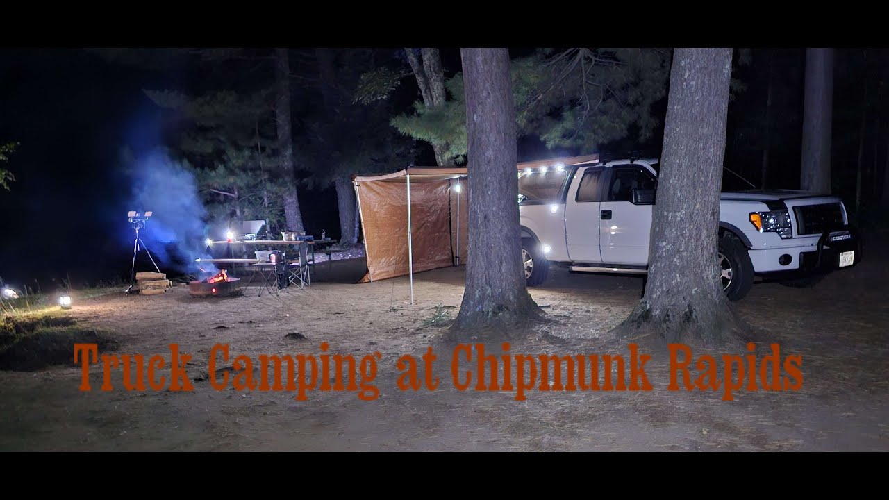 Truck Camping at Chipmunk Rapids