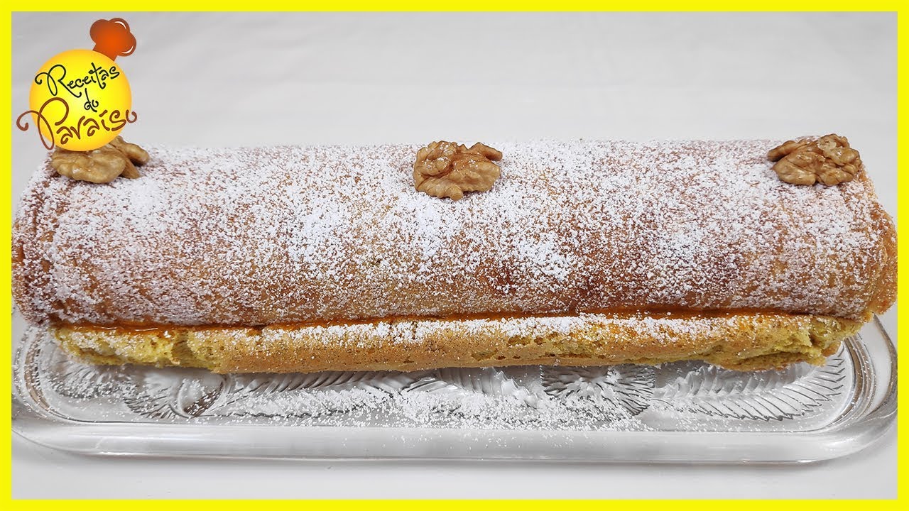 TORTA DE NOZ RECHEADA COM DOCE DE OVOS | 🍎