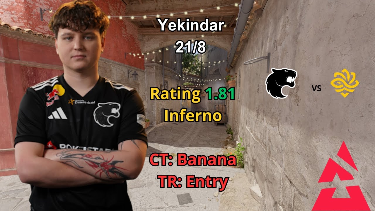 CS2 POV FURIA YEKINDAR (21/8) vs Legacy (Inferno) 1.81 Rating @ BLAST Open London 2025