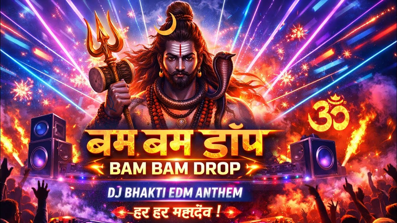 बम बम ड्रॉप – DJ भक्ति EDM सॉन्ग | हर हर महादेव | Bholenath DJ Remix