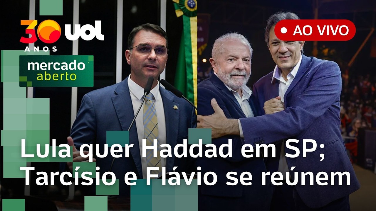 Lula quer lançar Haddad em SP; Tarcísio e Flávio se reúnem; CPMI tem confusão; alta de imposto e +
