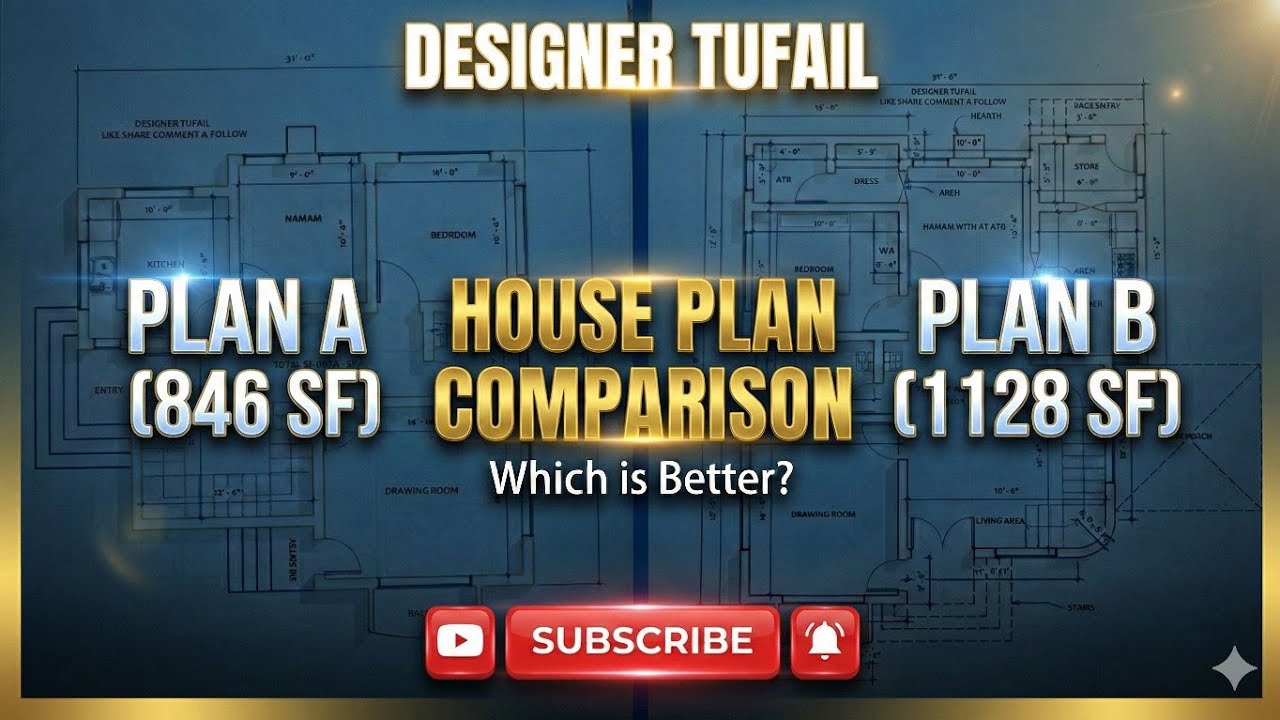 1128 Sq Ft House Plan Design & 846 Sq Ft House Plan Design | Complete Floor Plan