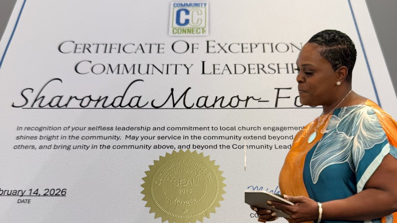 My Day Receiving The Church Community Leader Award for 2025.