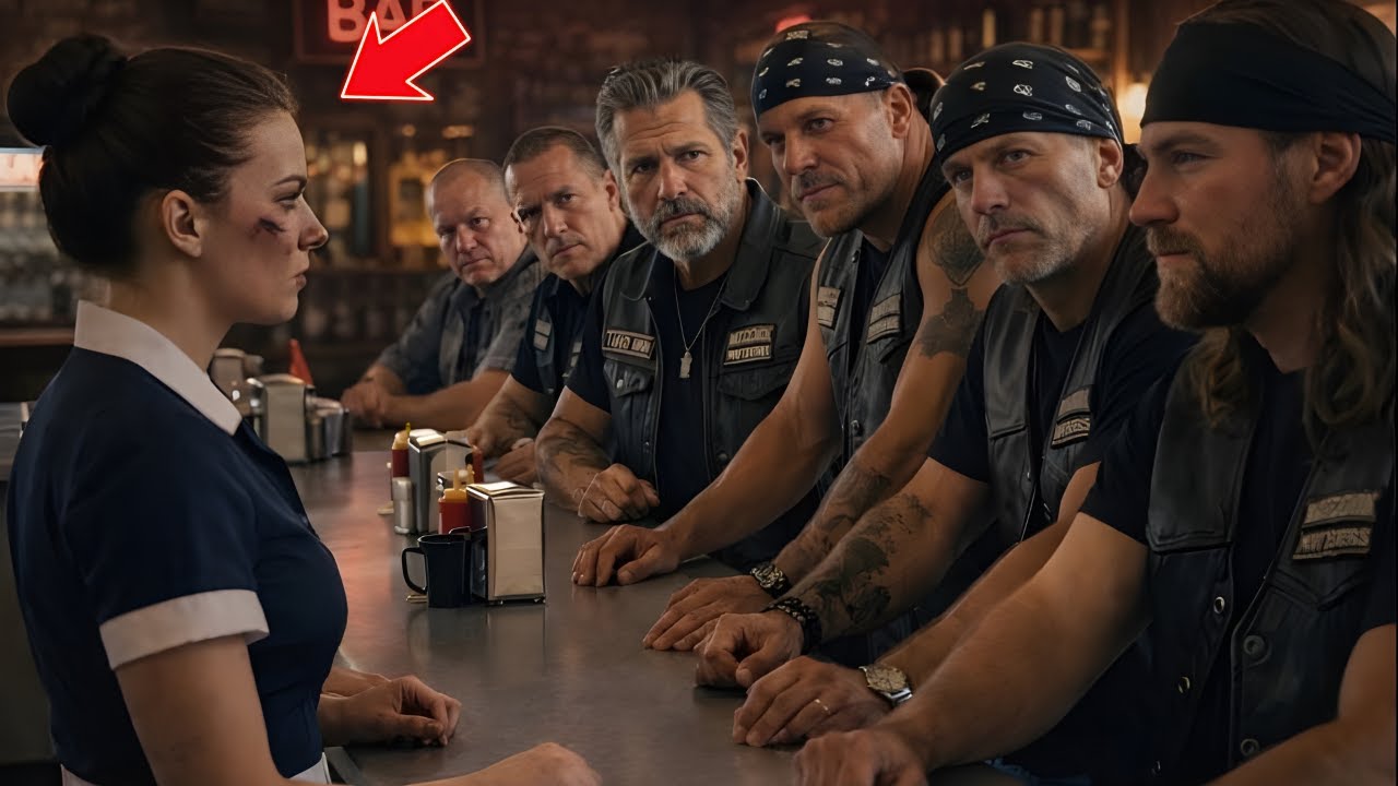 Biker-Gang-Chef sieht blaue Flecken bei der Kellnerin – was er dann tat, schockierte die ganze Stadt
