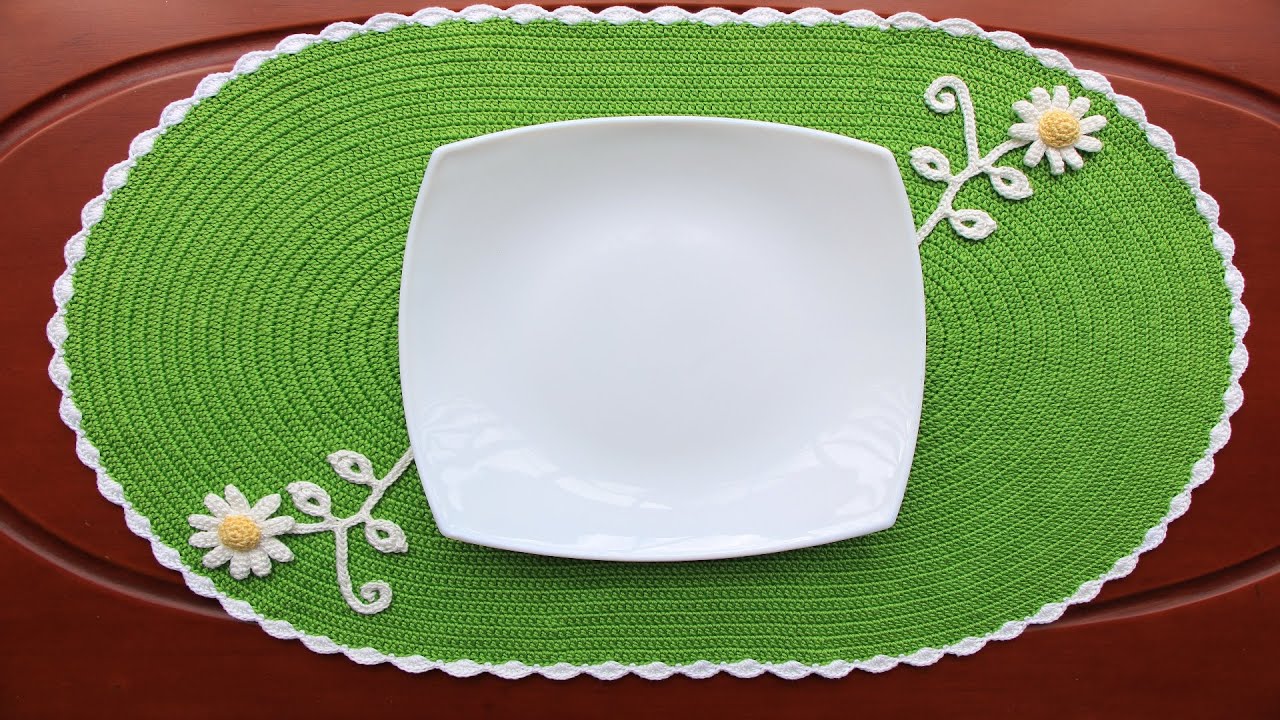 MANTEL INDIVIDUAL A CROCHET. PASO A PASO ( PARTE 1/7).