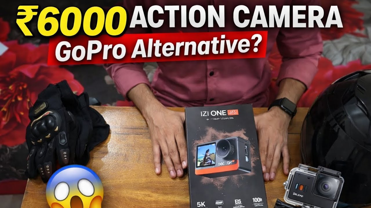 ₹6000 Mein 5K Action Camera? 😳 IZI One Light Honest Review | Worth It For Moto Vlogging?