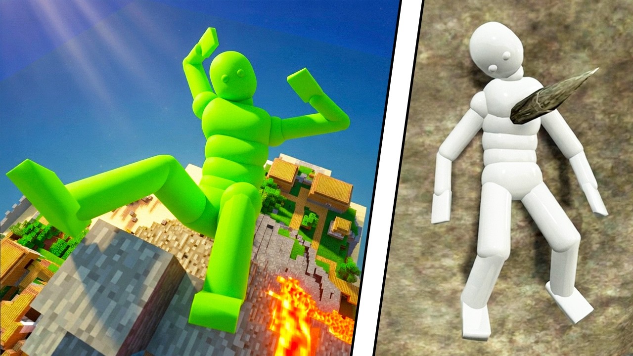 Euphoria Ragdoll Physics Test: The Best NPC Falls! Experiment #14