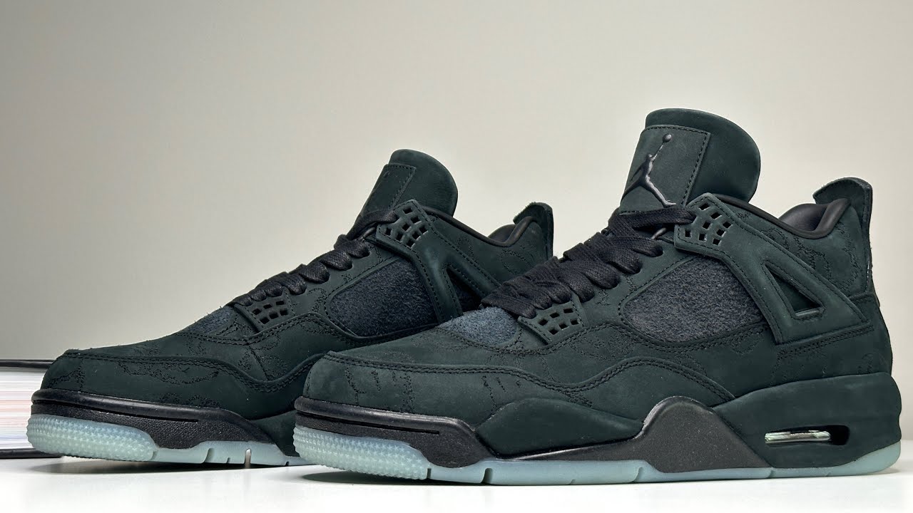 AIR JORDAN 4 BLACK KAWS REVISITED