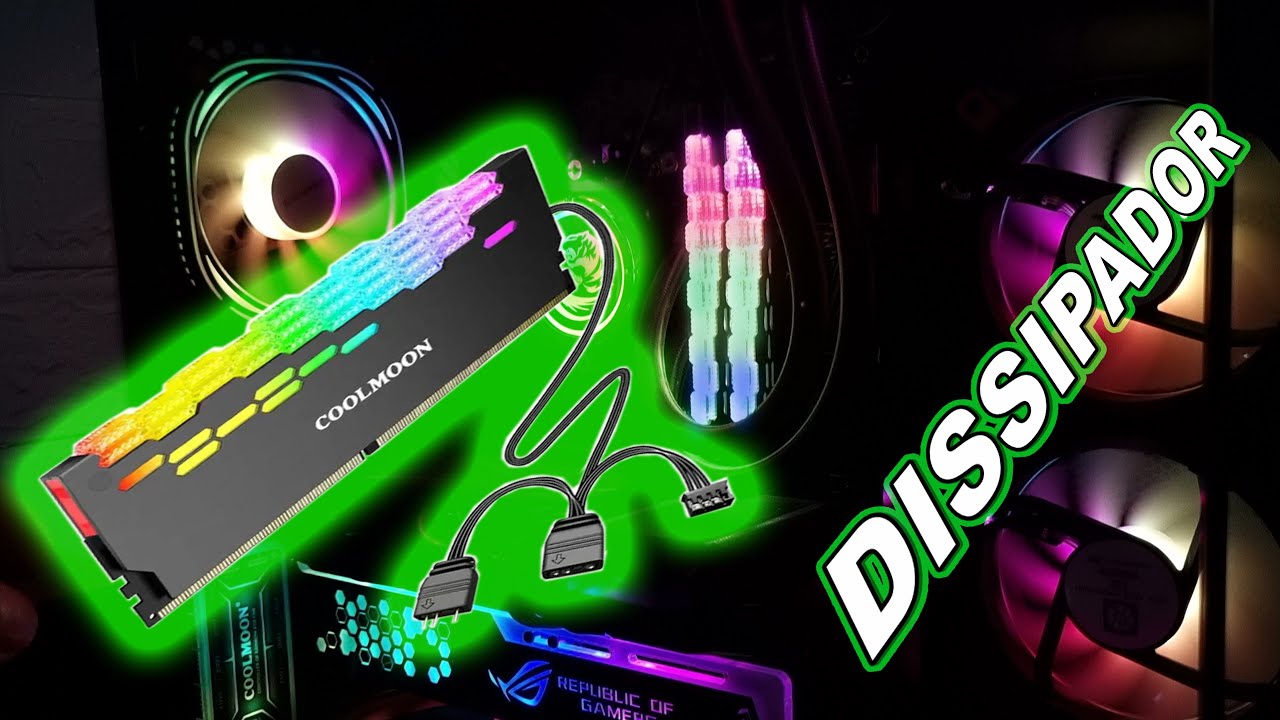 DISSIPADOR DE MEMORIA RAM COOLMOON RGB