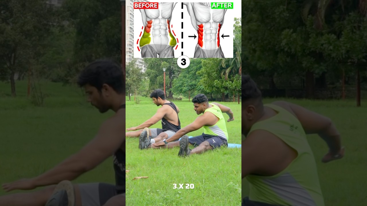 5 Easy belly fat Burning exercises || DAY -16. #abs  #absworkout #gym
