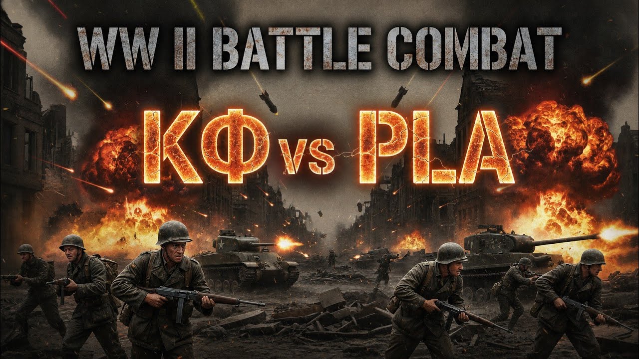 World War 2 Battle Combat🎖️-KФ-🆚PLA🎖️