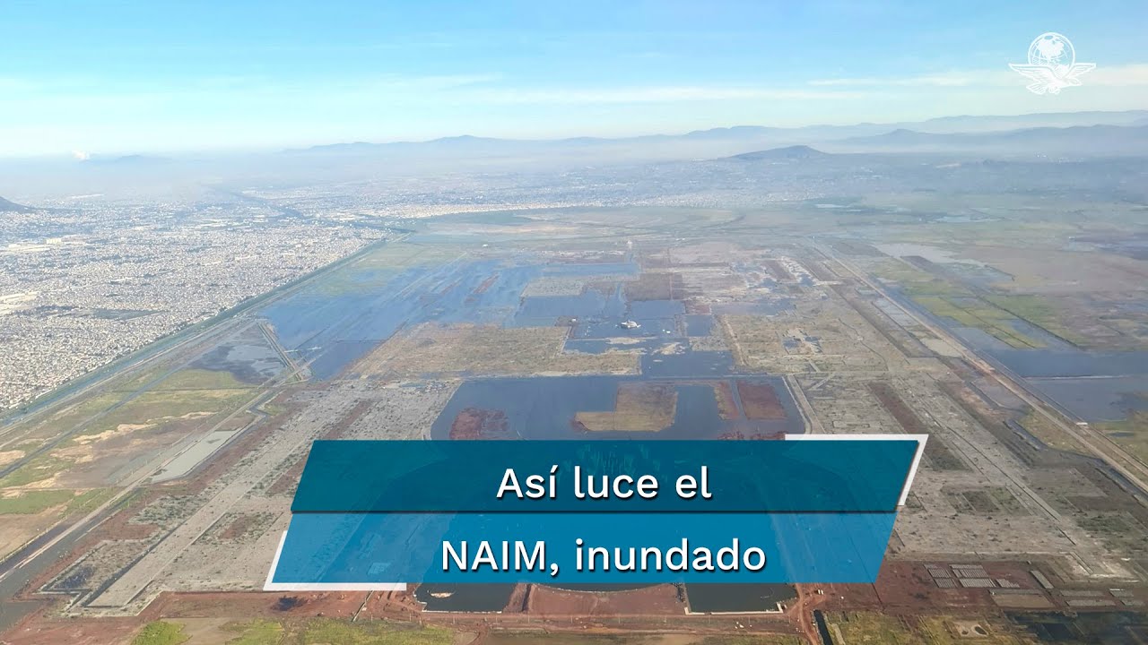 Titular de Sedatu sube foto del Aeropuerto de Texcoco inundado... y agita las redes