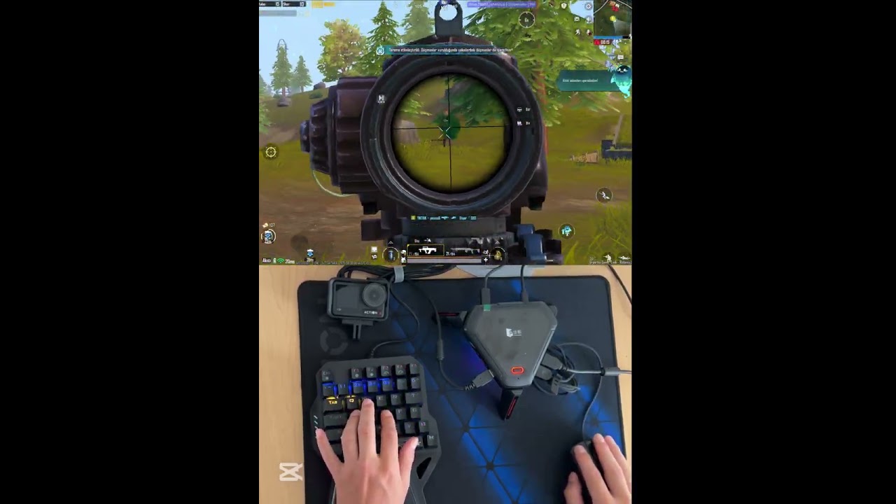 Play with Pubg Mobile keyboard mouse - Pubg Mobile klavye mouse ile oynamak #gaming #pubgmobile