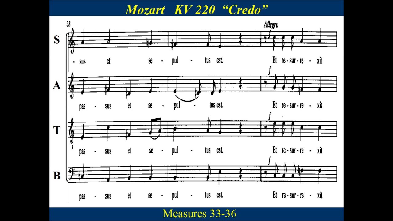 Mozart - KV 220 -3  Credo - Soprano