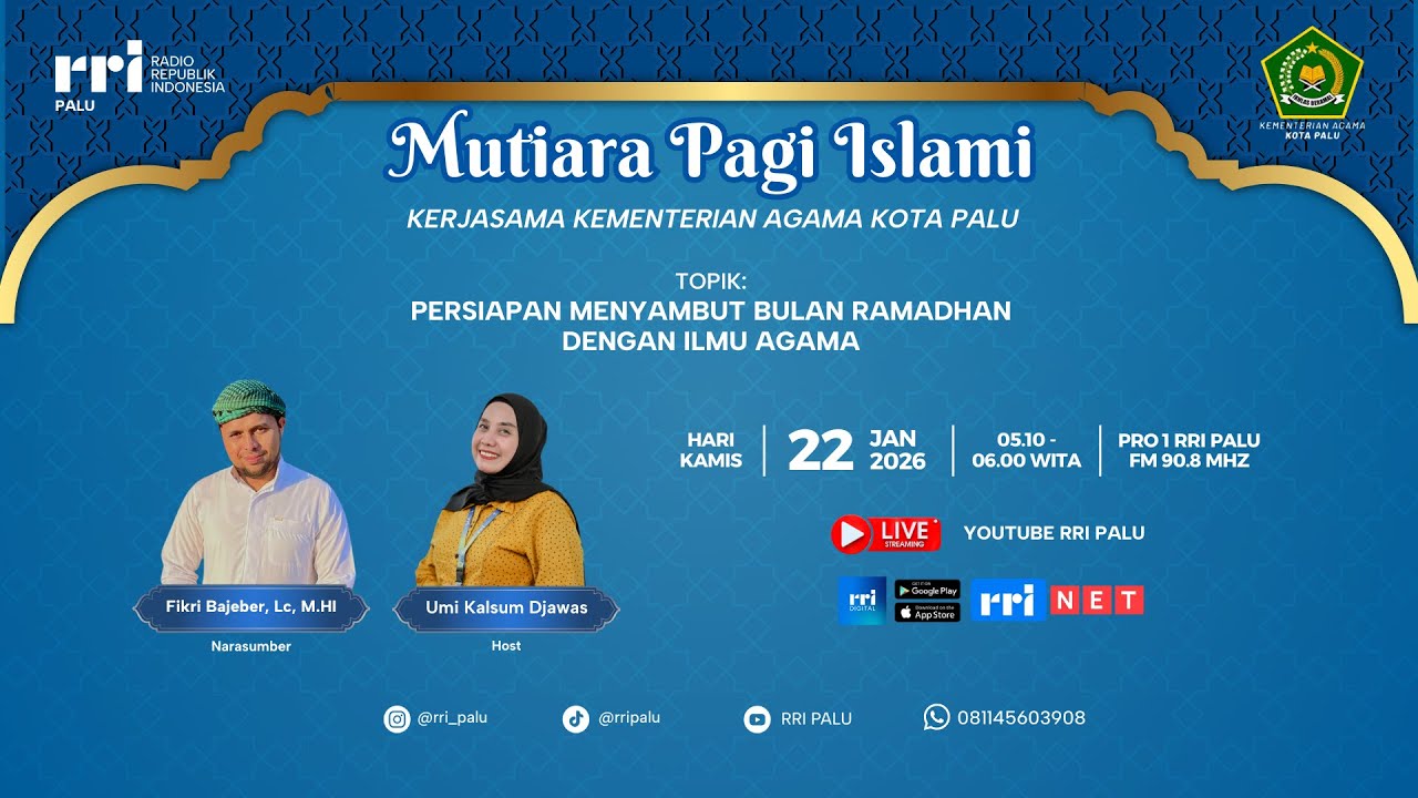 MUTIARA PAGI ISLAMI KERJA SAMA KEMENTRIAN AGAMA KOTA PALU