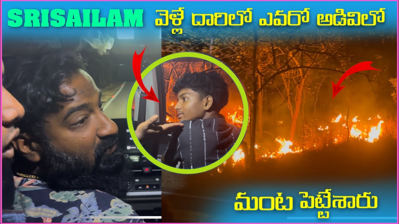 Srisailam వెళ్లే దారిలో ఎవరో అడివిలో మంట పెట్టేశారు | Pareshan Babbu07