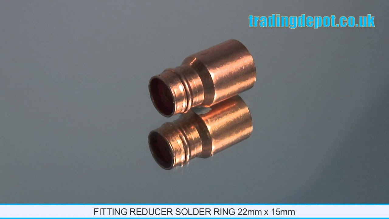TRADING DEPOT: Fitting Reducer Solder Ring 22mm x 15mm Part no: SRI102/22X15