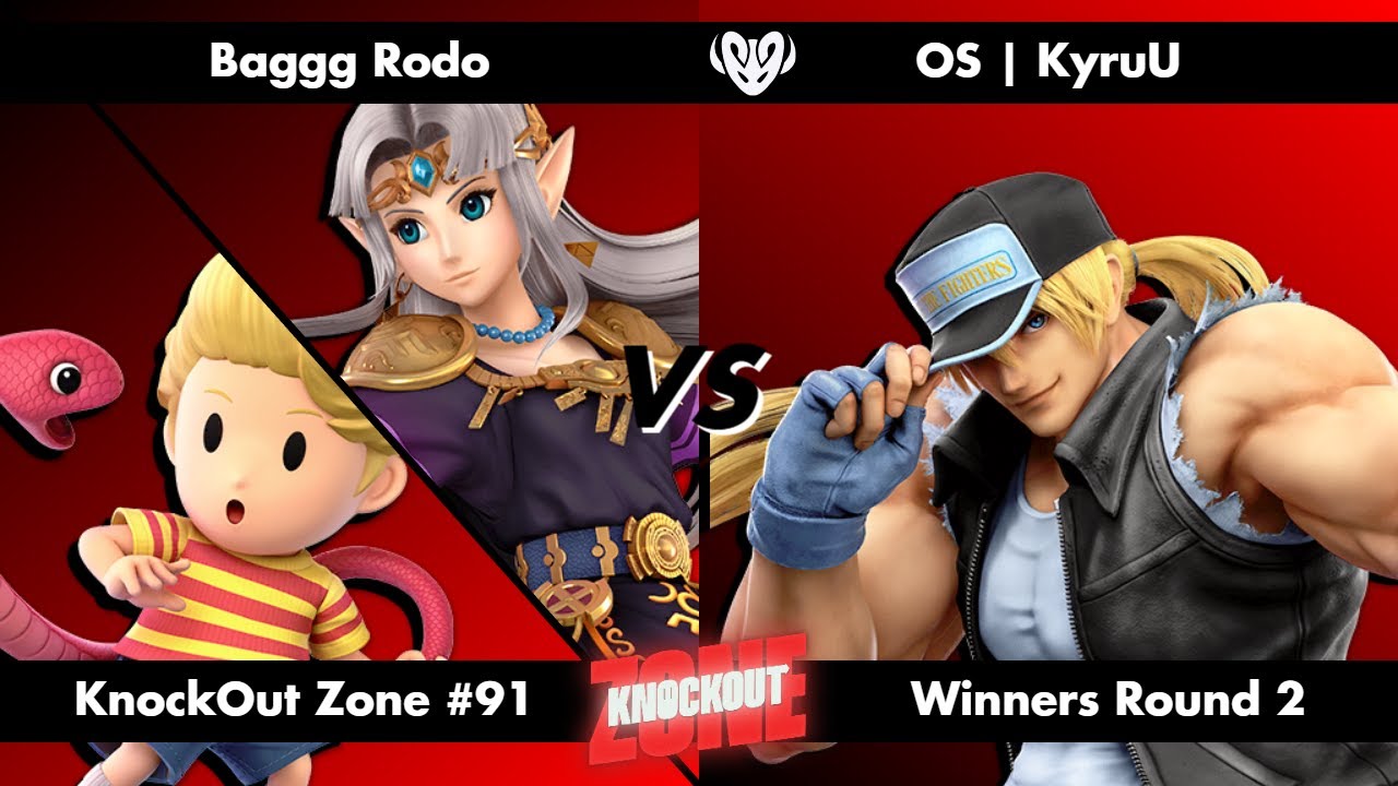 KnockOut Zone #91 - SSBU Winners Round 2 - Baggg Rodo (Zelda/Lucas) vs KyruU (Terry)