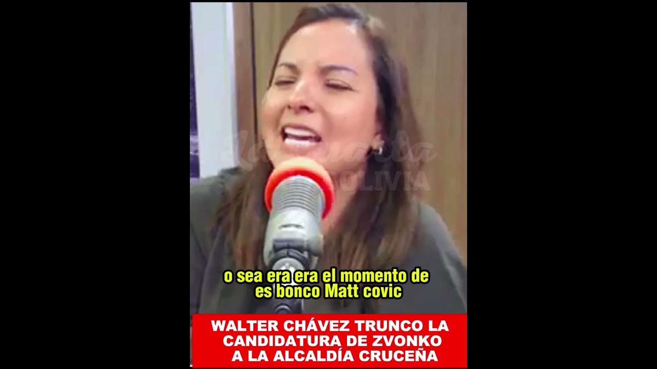 WALTER CH&Aacute;VEZ TRUNCO LA CANDIDATURA DE ZVONKO A LA ALCALD&Iacute;A CRUCE&Ntilde;A