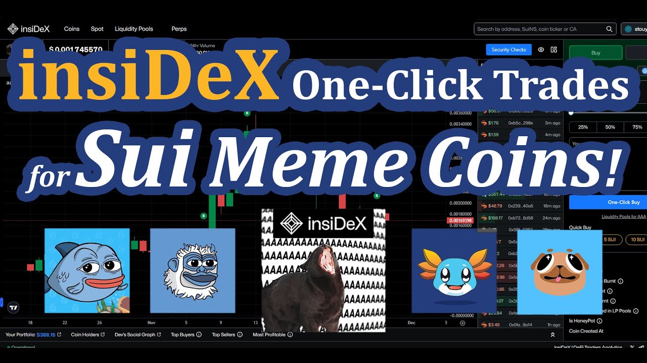 Trade Sui Meme Coins with One-Click on insiDeX!