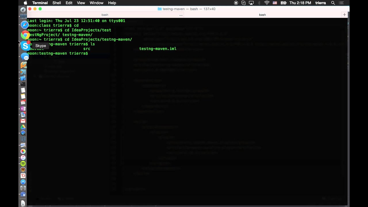 testNg+maven #1:  project configuration