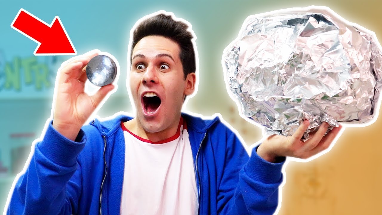 COME FARE UNA SFERA PERFETTA CON LA CARTA D'ALLUMINIO! (polishing aluminum foil ball)