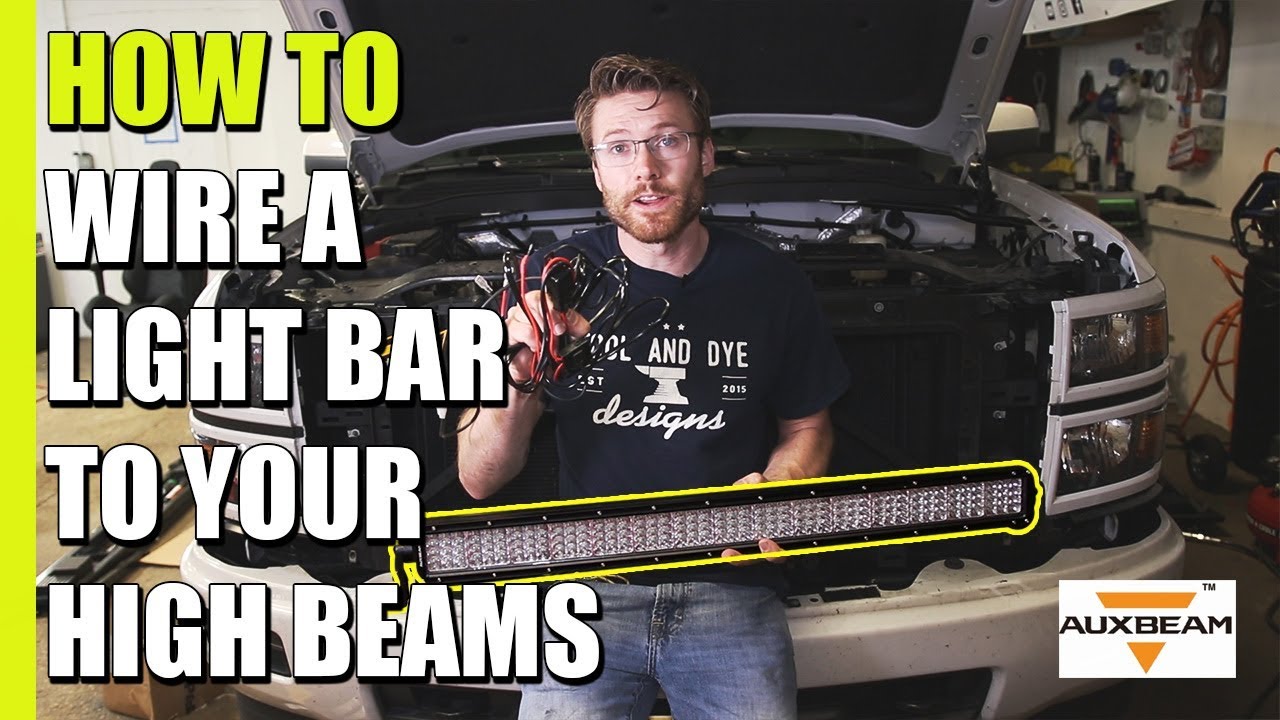 How to Connect a Light Bar to High Beams using a Three Way Switch 2014 Silverado