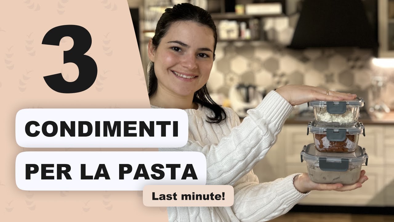 3 CONDIMENTI -- Facili, veloci e super versatili!