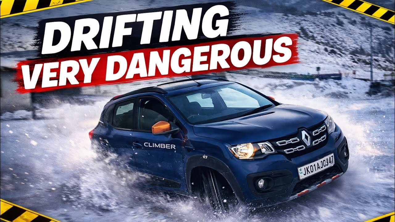 Drifting Renault Kwid in Snow… BIG MISTAKE! 😱
