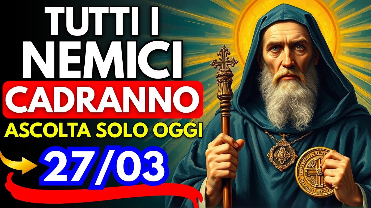 Preghiera potente di SAN BENEDETTO! 🛡️Colui che ti desidera il male CADRÀ!