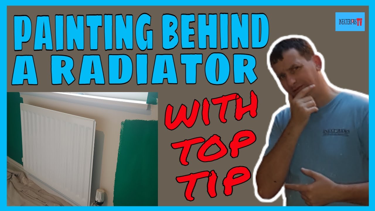 How to paint behind a radiator. Painting tips.