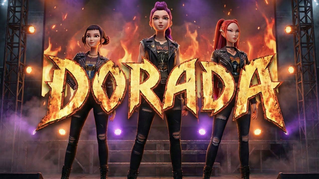 Huntrix cantan Dorada en Versión Rock & Roll en ESPAÑOL