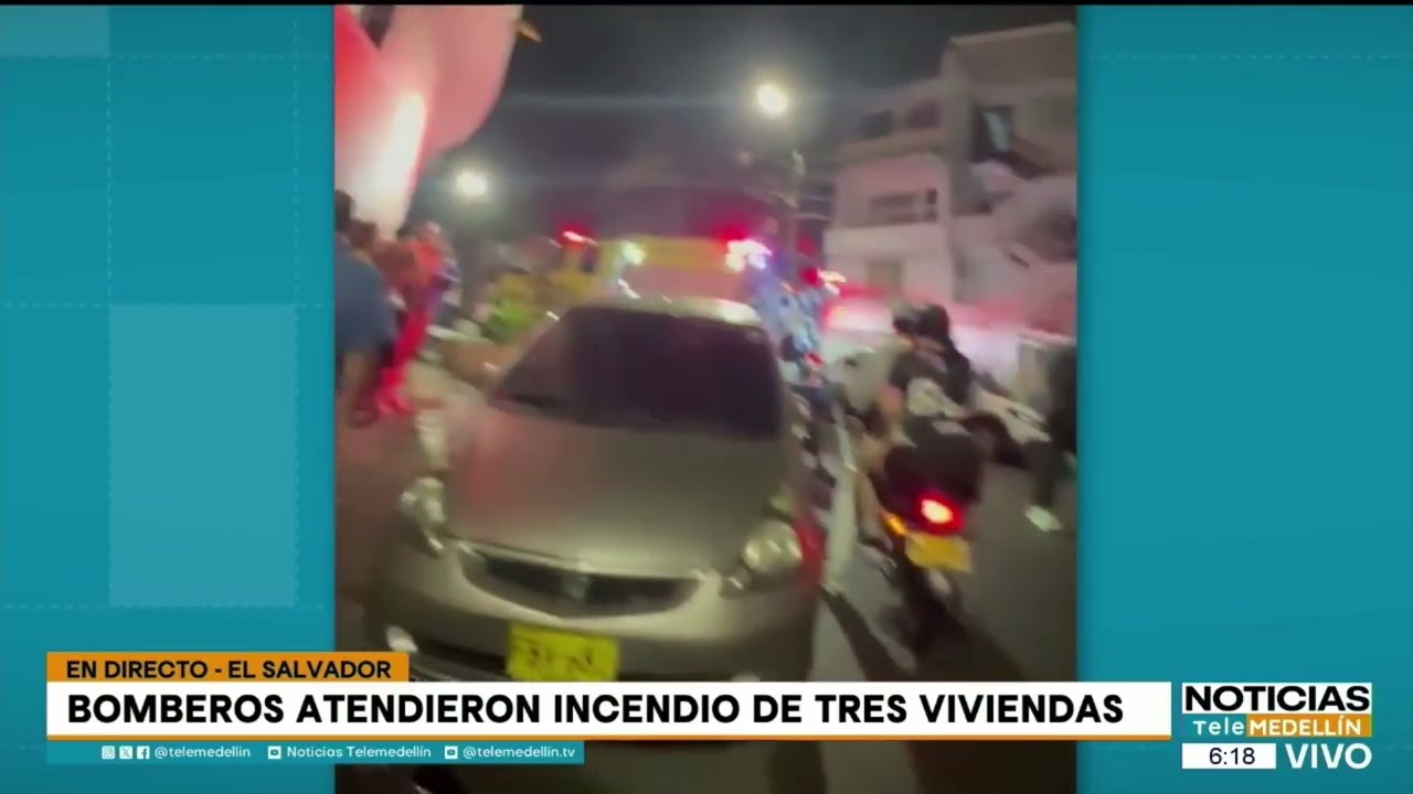 Incendio en el barrio El Salvador deja tres viviendas afectadas